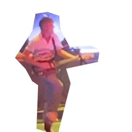 Animation of Malkmus kicking his leg probably while playing Unfair